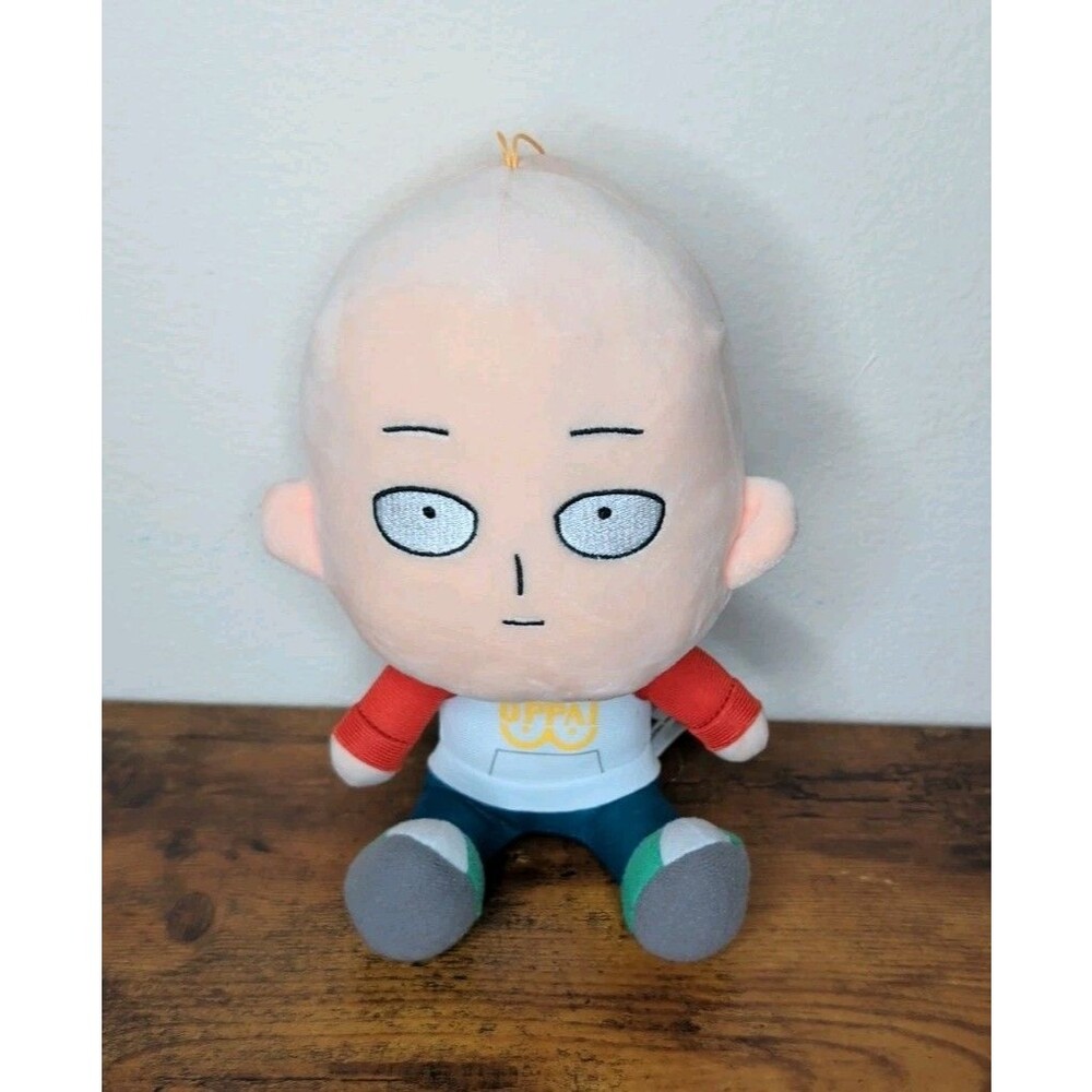 Saitama One Punch Man 8" Chibi Stuffed Plush - Oppai Hoodie